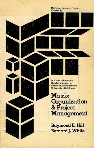 Imagen de archivo de Matrix Organization & Project Management a la venta por Books to Die For