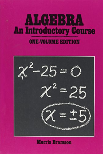 Imagen de archivo de Algebra: An Introductory Course (Gr 7-9) a la venta por Irish Booksellers