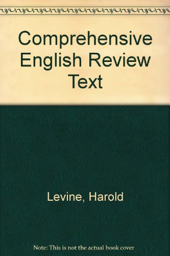 Comprehensive English Review Text (9780877203902) by Levine, Harold