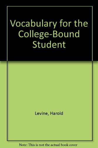 9780877204473: Vocabulary for the College-Bound Student