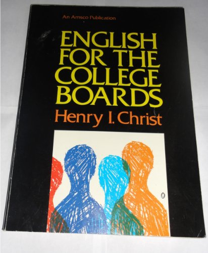 9780877206873: Title: English for the College Boards 1995