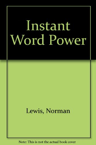 Beispielbild fr Instant Word Power zum Verkauf von Better World Books