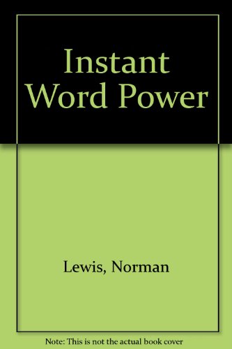 Stock image for Instant Word Power for sale by Better World Books