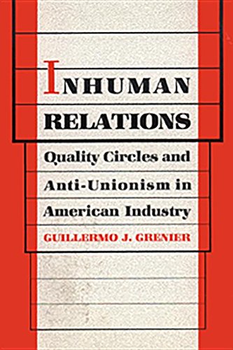 Beispielbild fr Inhuman Relations : Quality Circles and Anti-Unionism in American Industry zum Verkauf von Better World Books