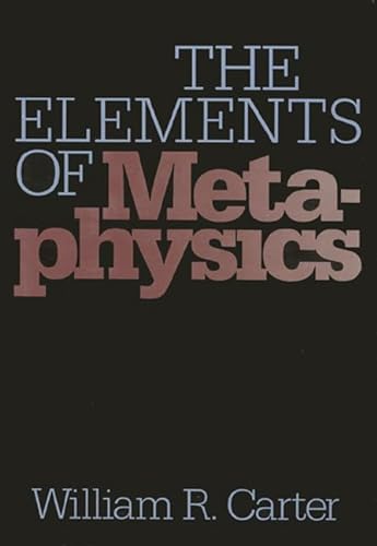 Beispielbild fr The Elements Of Metaphysics (The Heritage series in philosophy) (Of Washington; 41) zum Verkauf von Open Books