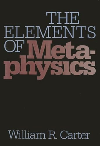 Imagen de archivo de The Elements Of Metaphysics (The Heritage series in philosophy) (Of Washington; 41) a la venta por Open Books