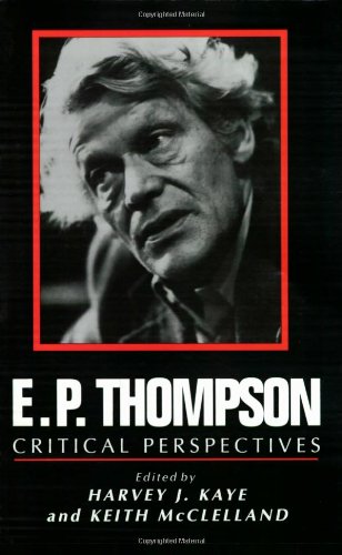 Imagen de archivo de E. P. Thompson: Critical Perspectives a la venta por Rosario Beach Rare Books