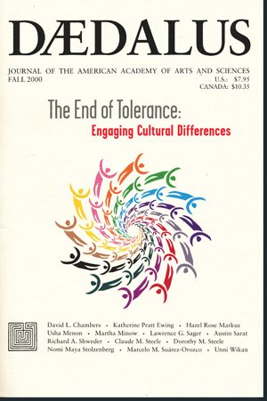 Beispielbild fr Daedalus, Fall 2000: The End of Tolerance: Engaging Cultural Differences (Vol. 129, No. 4 of the Proceedings of the American Academy of Arts and Sciences) zum Verkauf von PsychoBabel & Skoob Books