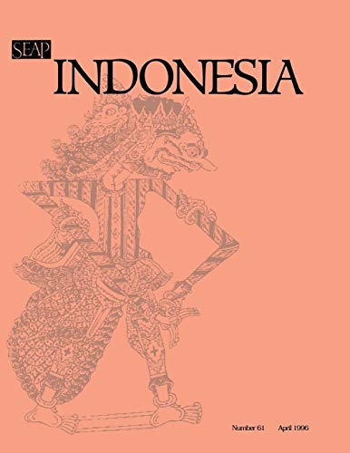 Imagen de archivo de SEAP Indonesia, No. 61, April 1996: Pramoedya Ananta Toer and His Work a la venta por RPL Library Store