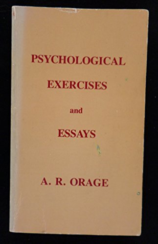 9780877282655: Psychological Exercises and Essays