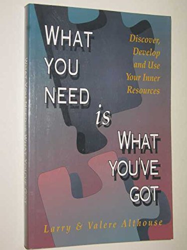 Beispielbild fr What You Need Is What You'Ve Got: Rediscover, Develop & Use Your Inner Resources zum Verkauf von Wonder Book