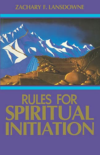 9780877287070: Rules for Spiritual Initiation