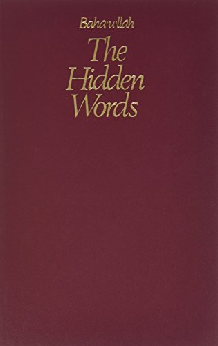 The Hidden Words (Reprinted) (9780877430025) by Baha'u'llah