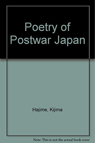 Imagen de archivo de Poetry of Postwar Japan a la venta por Book Alley