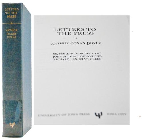 Imagen de archivo de Letters to the Press a la venta por Montana Book Company