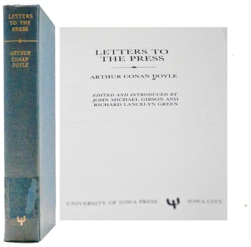 Stock image for LETTERS TO THE PRESS for sale by Artis Books & Antiques