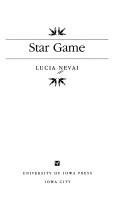 9780877451747: Star Game (Iowa Short Fiction Award)