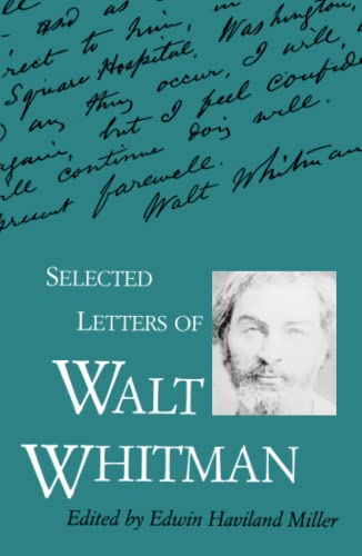 Beispielbild fr Selected Letters of Walt Whitman zum Verkauf von Saucony Book Shop