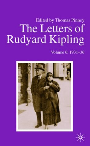 Stock image for The Letters Of Rudyard Kipling V6 1931-36 Format: Hardcover for sale by INDOO