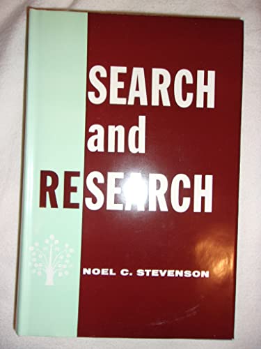 9780877472360: Search and Research, The Researcher's Handbook: A Guide to Official Records and Library Sources for Investigators, Historians, Genealogists, Lawyers, and Librarians