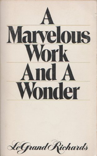 9780877476146: A Marvelous Work and A Wonder