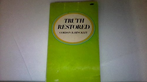 Imagen de archivo de Truth Restored a la venta por Jenson Books Inc