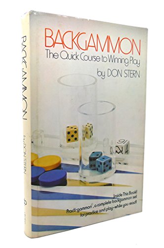 Beispielbild fr Backgammon: the quick course to winning play zum Verkauf von SecondSale