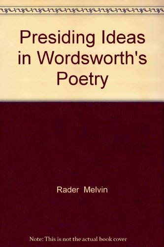 Imagen de archivo de Presiding Ideas in Wordsworth's Poetry a la venta por Better World Books