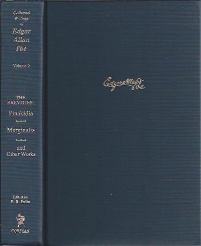 9780877522294: Brevities: Pinakidia, Marginalia, Fifty Suggestions and Other Works (Collected Writings of Edgar Allan Poe)