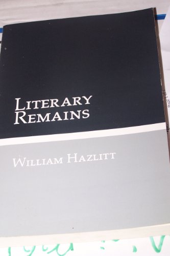 Imagen de archivo de Literary Remains a la venta por Dunaway Books