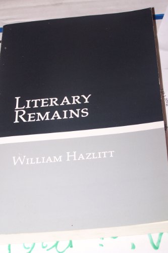 9780877543374: Literary Remains