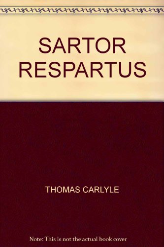 Imagen de archivo de SARTOR RESPARTUS a la venta por Better World Books