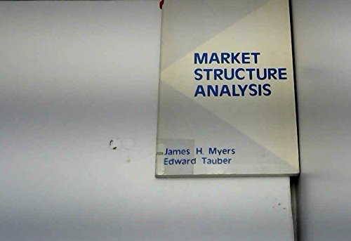 Beispielbild fr Market Structure Analysis zum Verkauf von Better World Books