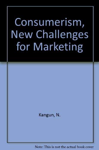 Stock image for Consumerism : New Challenges for Marketing for sale by Better World Books Ltd