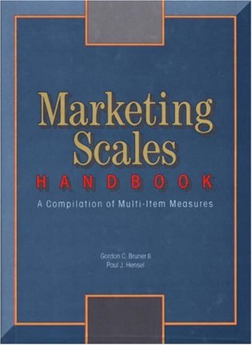 Stock image for Marketing Scales Handbook : A Compilation of Multi-Item Measures for sale by Better World Books