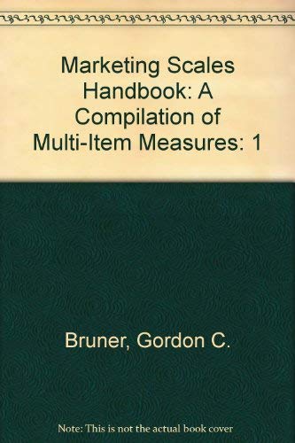 Beispielbild fr Marketing Scales Handbook: A Compilation of Multi-Item Measures zum Verkauf von HPB-Red