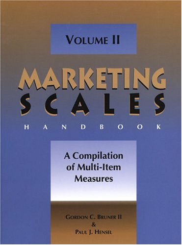 Stock image for Marketing Scales Handbook Vol. 1-2 : A Compilation of Multi-Item Measures (Hardbound) for sale by Better World Books