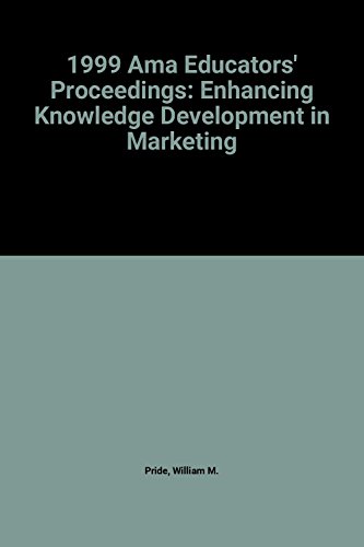 9780877572770: 1999 Ama Educators' Proceedings: Enhancing Knowledge Development in Marketing