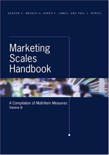 Beispielbild fr Marketing Scales Handbook Vol. III : A Compilation of Multi-Item Measures zum Verkauf von Better World Books