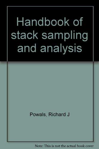 9780877622338: Handbook of stack sampling and analysis