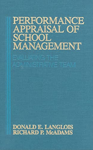 Imagen de archivo de Performance Appraisal of School Management a la venta por Ammareal