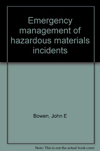 9780877654049: Emergency management of hazardous materials incidents