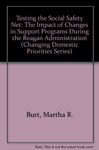 Imagen de archivo de Testing the Social Safety Net : The Impact of Changes in Support Programs During the Reagan Administration a la venta por Better World Books