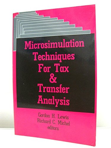 9780877664338: Microsimulation Techniques for Tax and Transfer Analysis