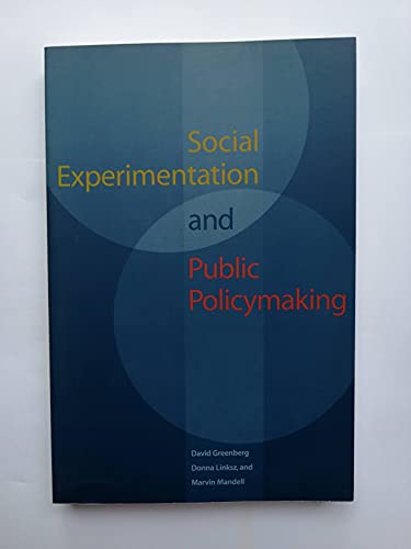 Imagen de archivo de Social Experimentation and Public Policy (Urban Institute Press) a la venta por HPB-Red