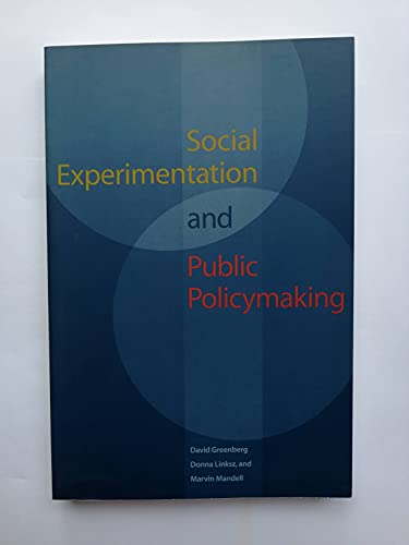 Stock image for Social Experimentation and Public Policy for sale by THE SAINT BOOKSTORE