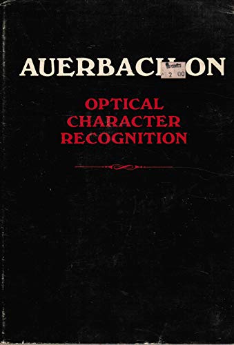 9780877690993: Optical Character Recognition