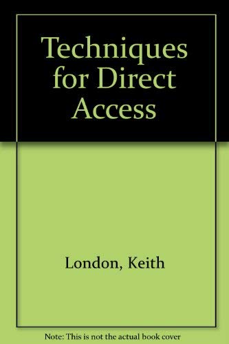 Beispielbild fr Techniques for Direct Access; Hardware Systems Programming zum Verkauf von George Cross Books