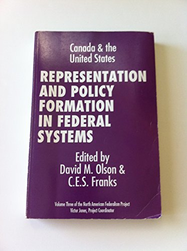 Beispielbild fr Representation and Policy Formation in Federal Systems zum Verkauf von PsychoBabel & Skoob Books