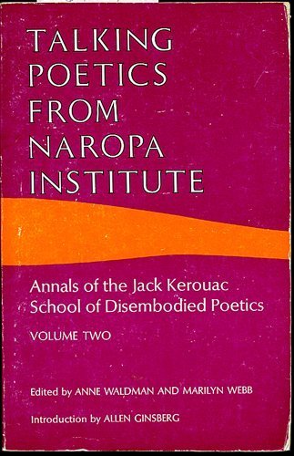 Talking Poet Naropa V2 (9780877731528) by Waldman, Anne